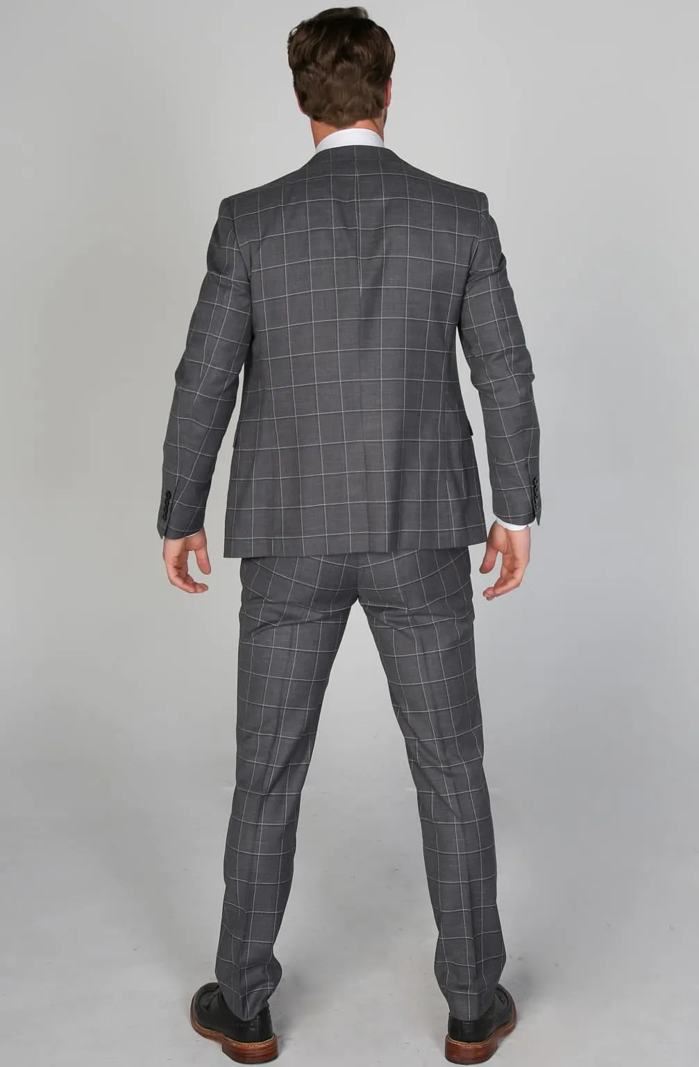 Hobbs Grey Men's Three Piece Suit