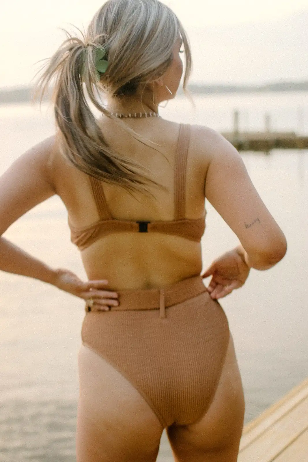 Honey Brown Bikini Top