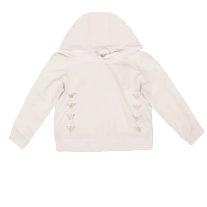 HOODIE LOGO EAGLE Girl White