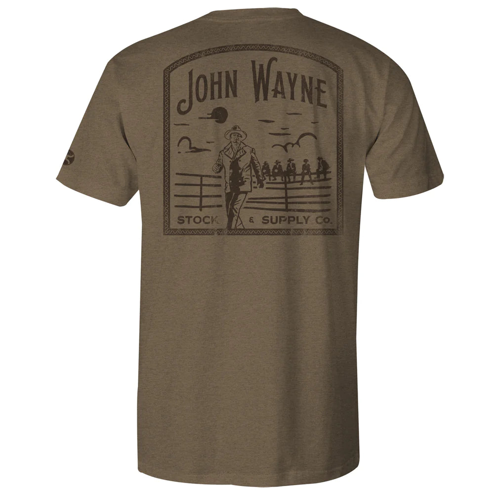 HOOEY JOHN WAYNE LIGHT BROWN T-SHIRT