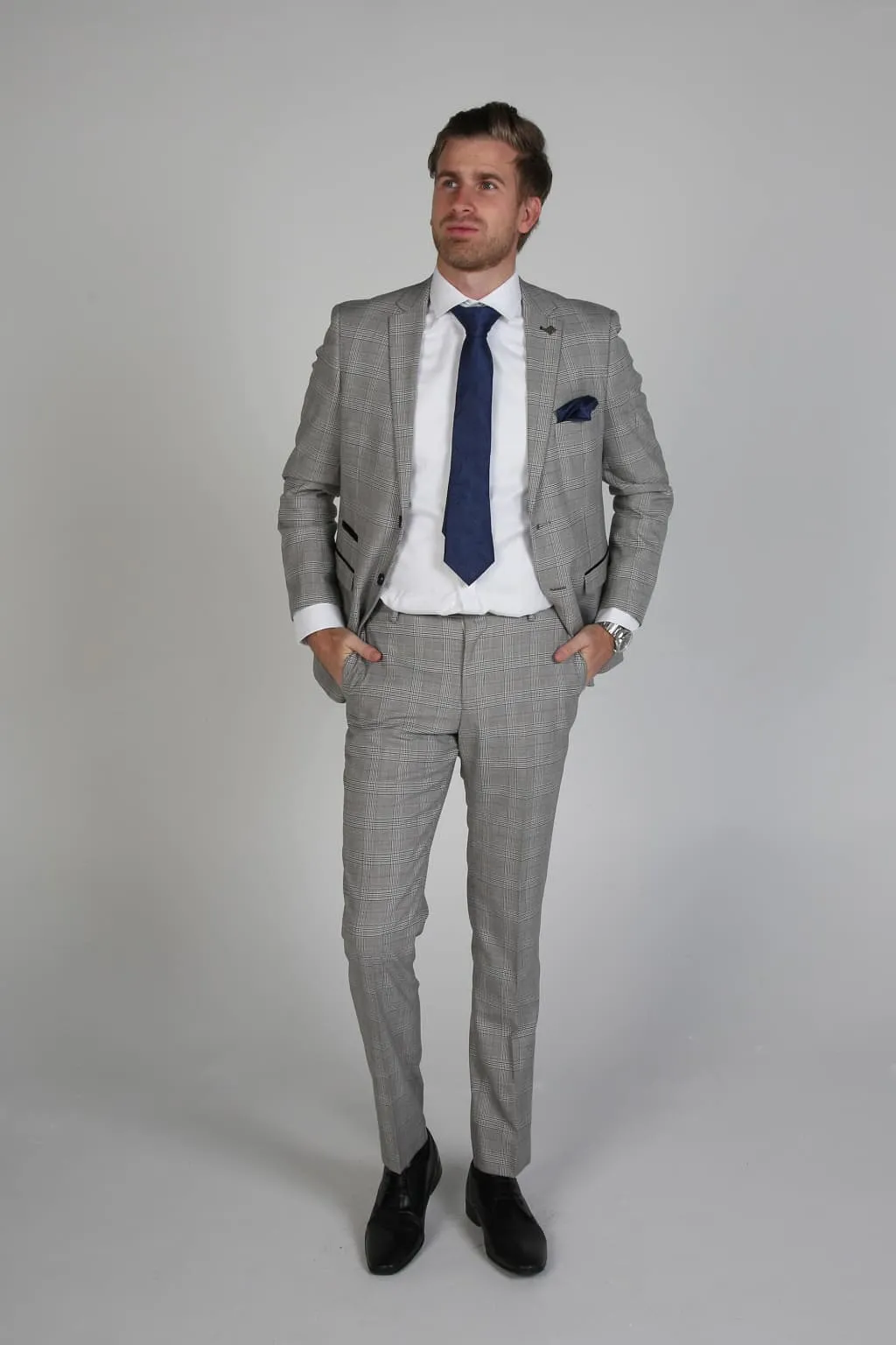 Hugo Grey Men's Three Piece Suit