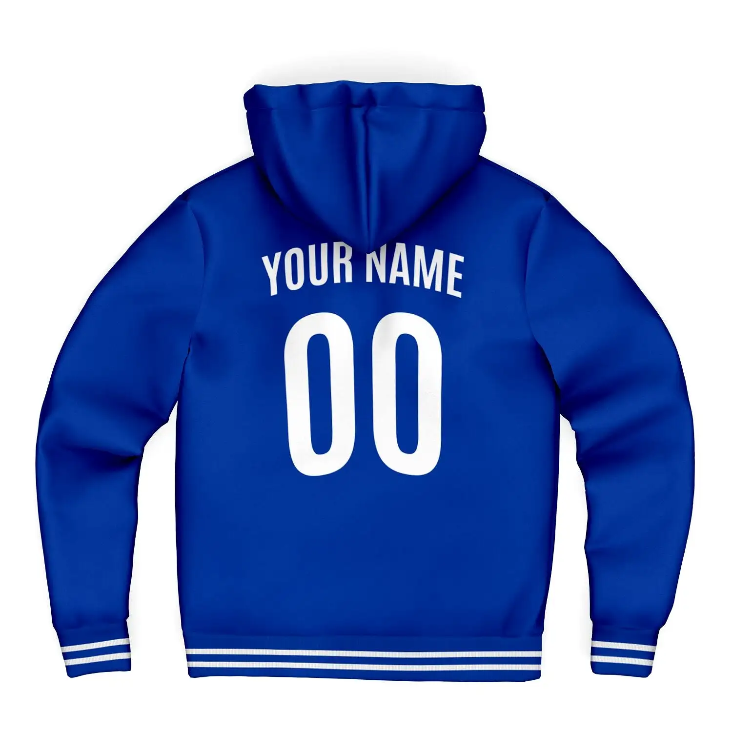 Italy Microfleece Zip-Up Hoodie - Custom Name + Number