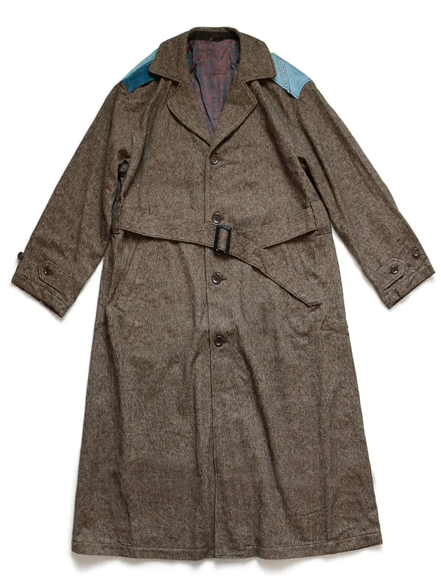 Kapital Cotton tweed dragging coat Jacket