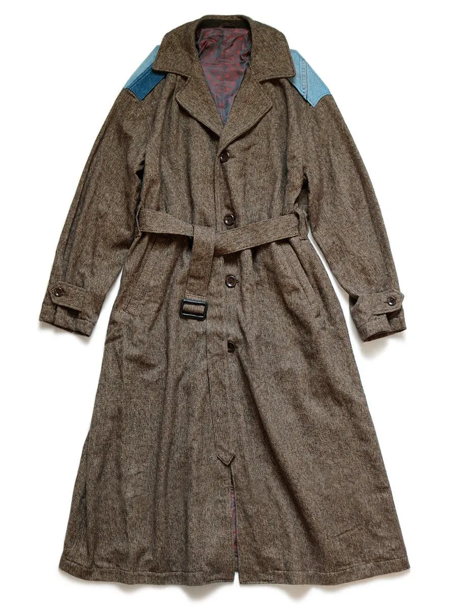 Kapital Cotton tweed dragging coat Jacket