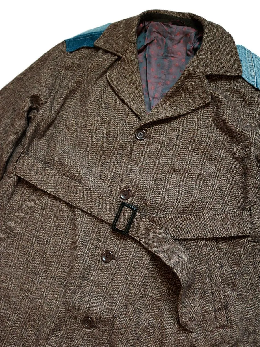 Kapital Cotton tweed dragging coat Jacket