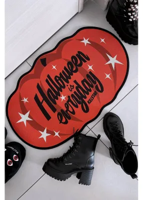 Killstar Halloween Pumpkin Doormat Orange