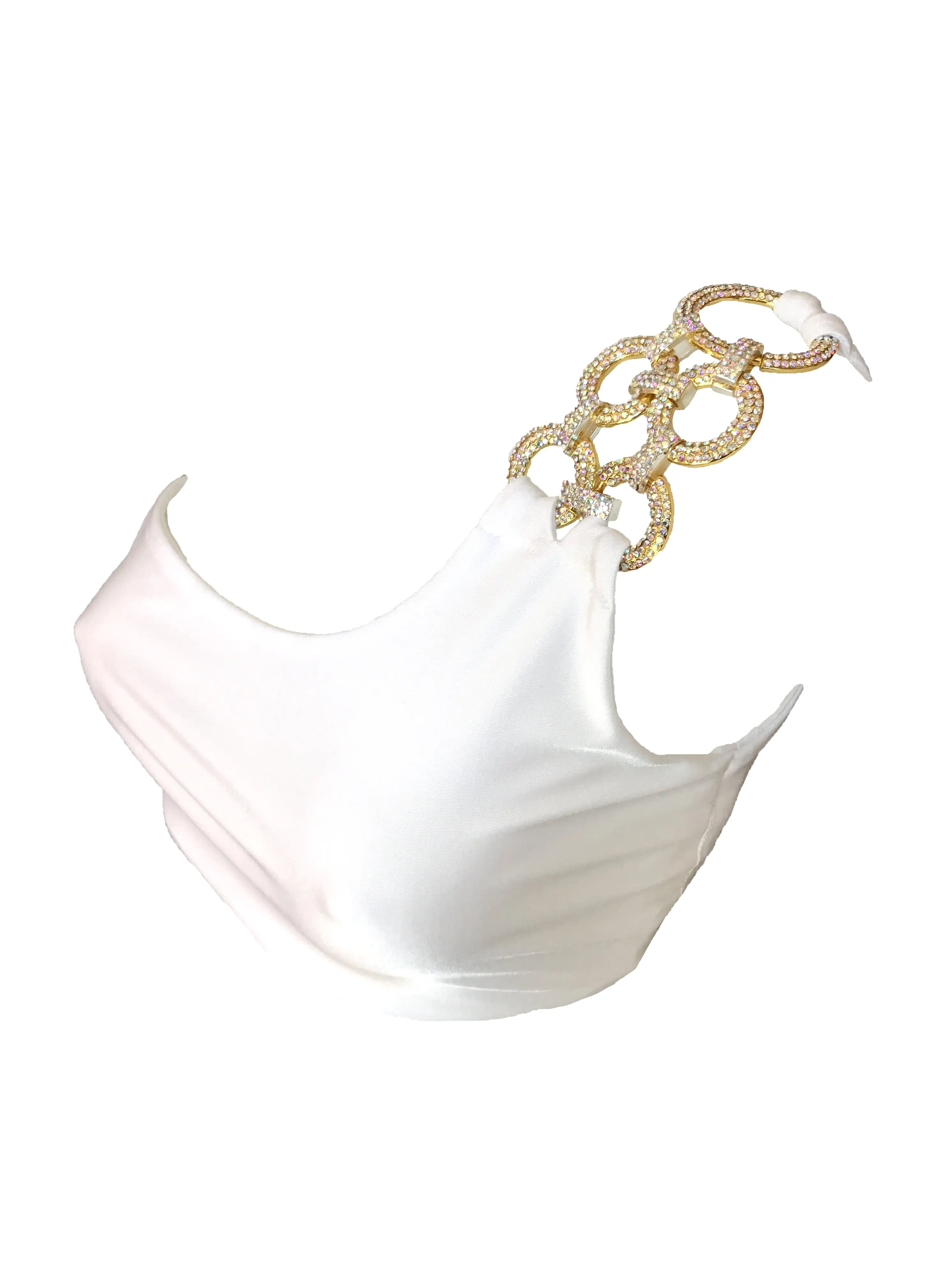 Kira One Shoulder Top & High Waist Bottom White