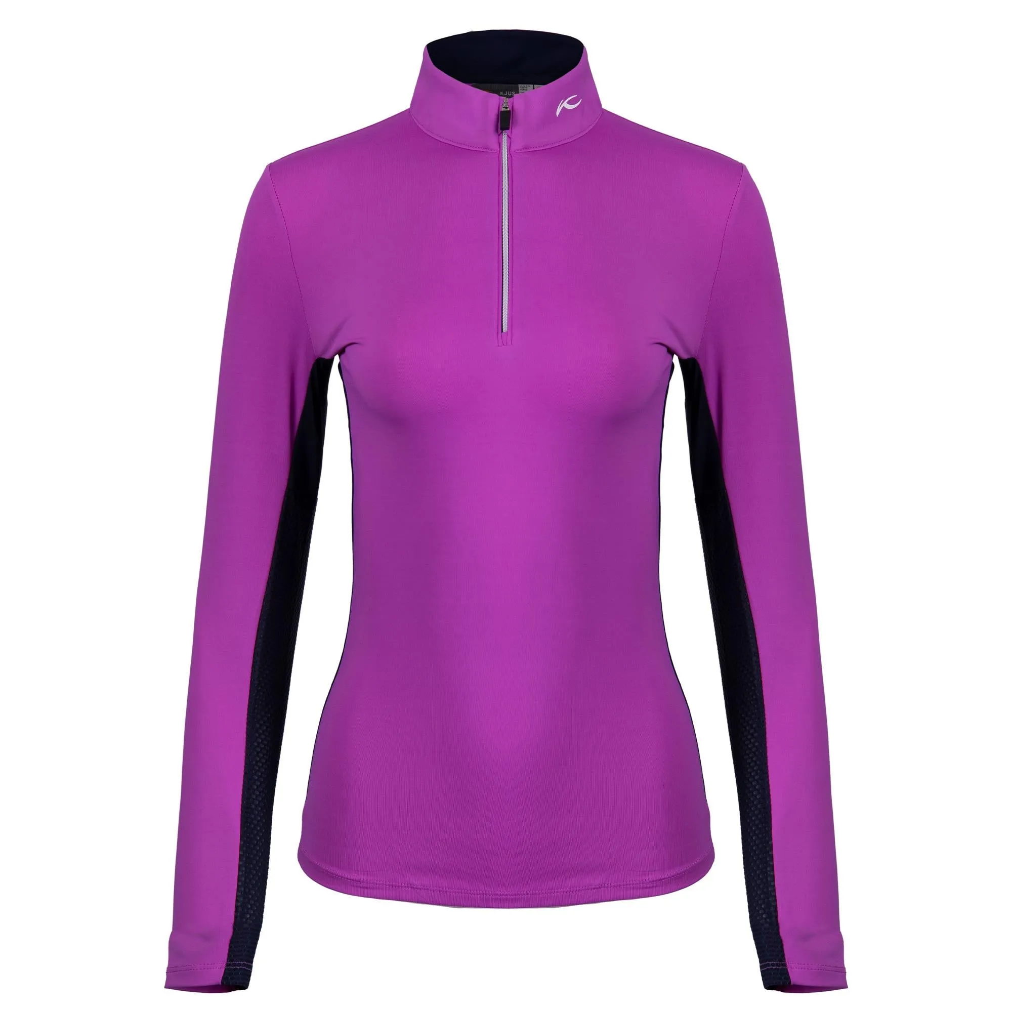 KJUS Sunshine Sport Half Zip Ladies Golf Mid Layer Foxglove