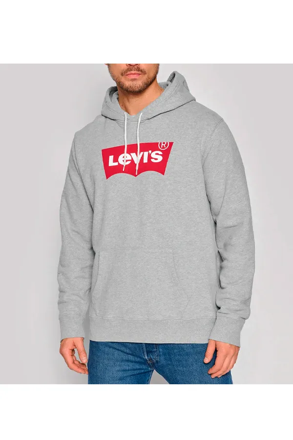 Levi's Graphic Logo Hoodie Grey