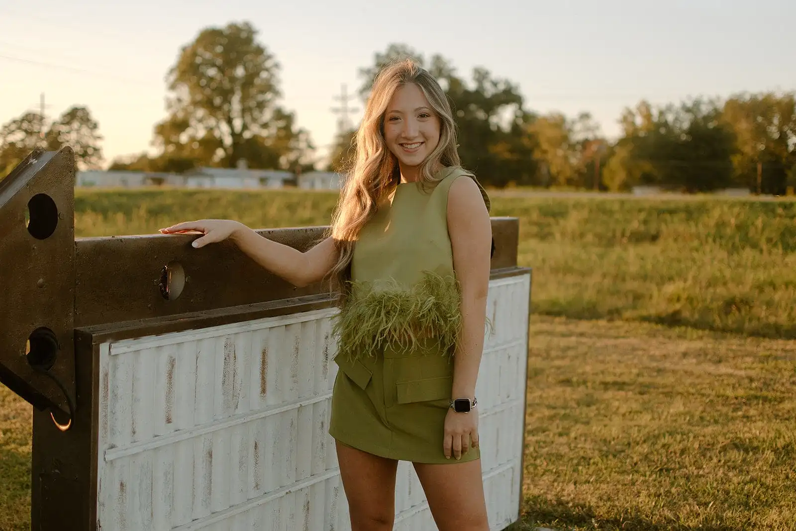 Lime Green Mini Skort