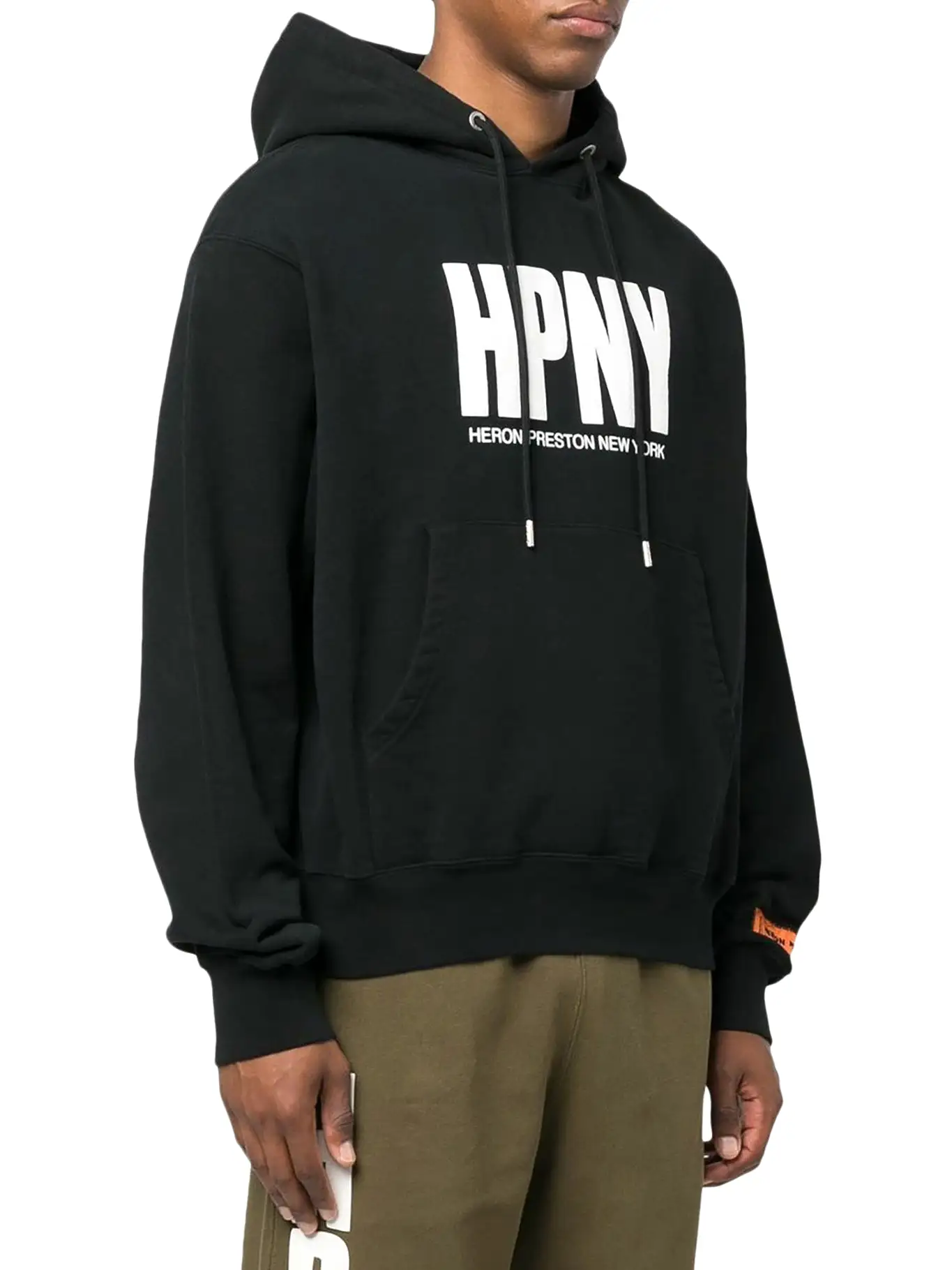 logo-print drawstring hoodie