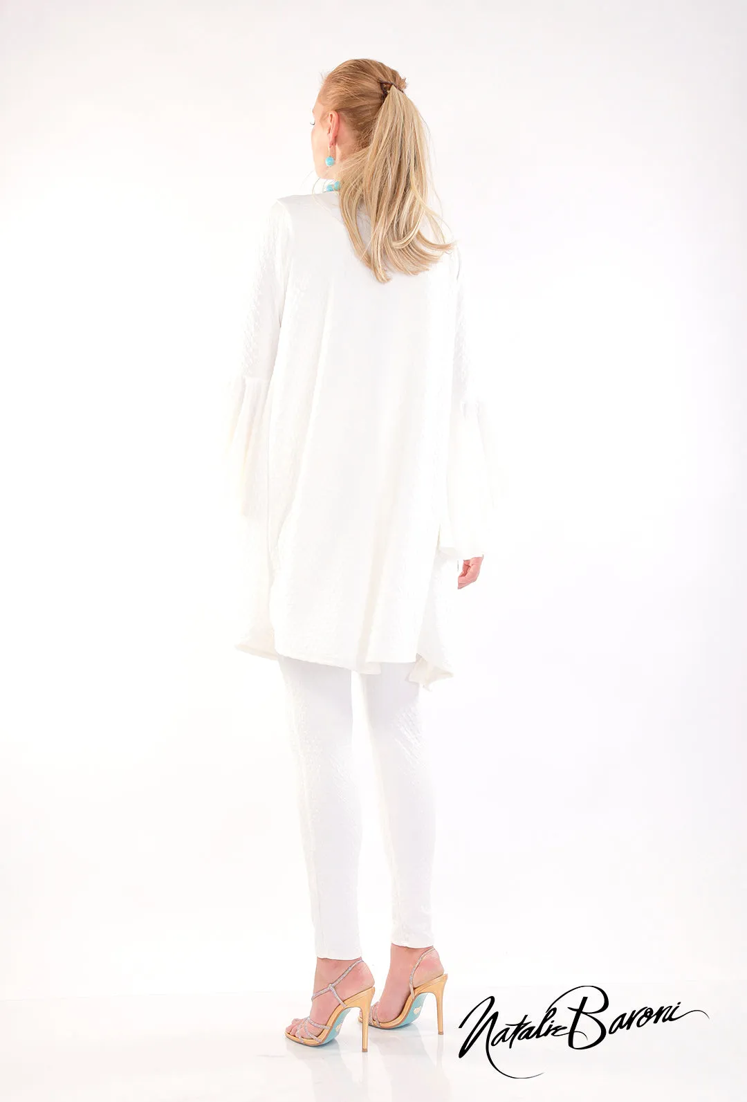 Long Bell Sleeve Jacket - Amalfi