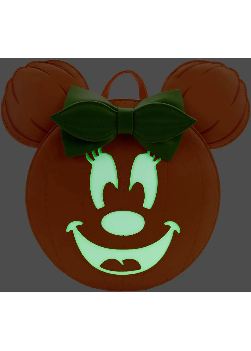 Loungefly Disney Minnie Mouse Glow In The Dark Pumpkin Backpack Orange