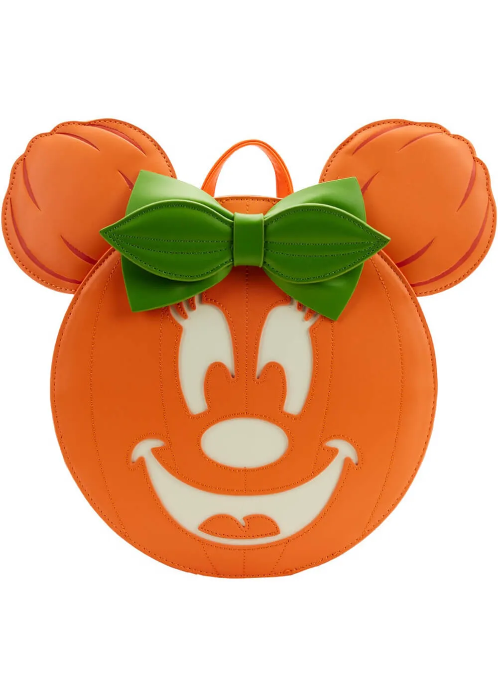 Loungefly Disney Minnie Mouse Glow In The Dark Pumpkin Backpack Orange