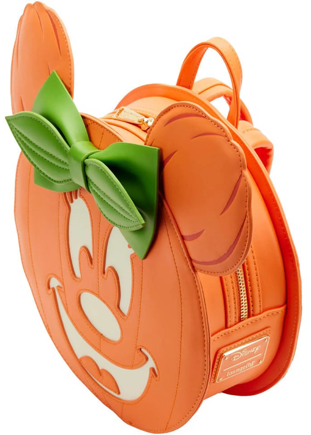 Loungefly Disney Minnie Mouse Glow In The Dark Pumpkin Backpack Orange