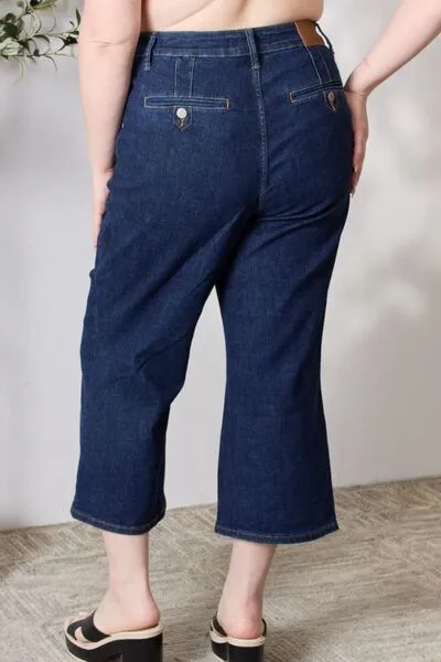 Lydia High Waist Cropped Wide Leg Jeans