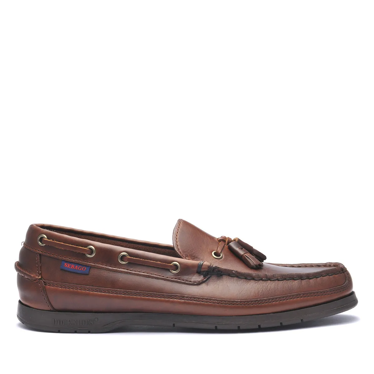 Mens Ketch Waxed Leather Loafer Brown Gum - Mens Sebago® Shoes