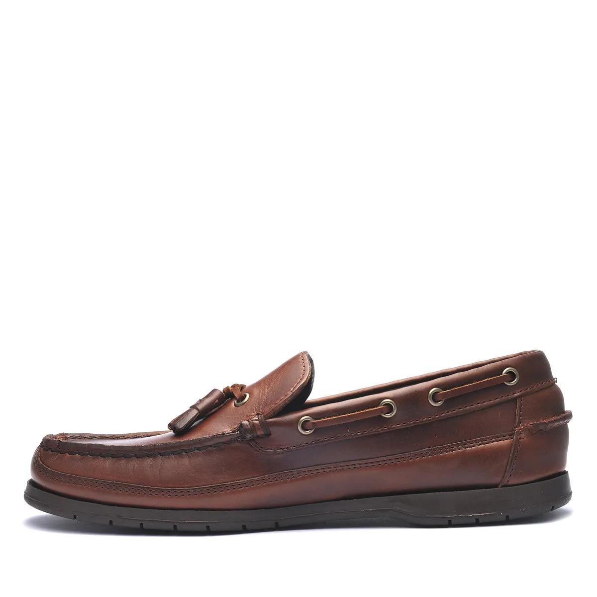 Mens Ketch Waxed Leather Loafer Brown Gum - Mens Sebago® Shoes