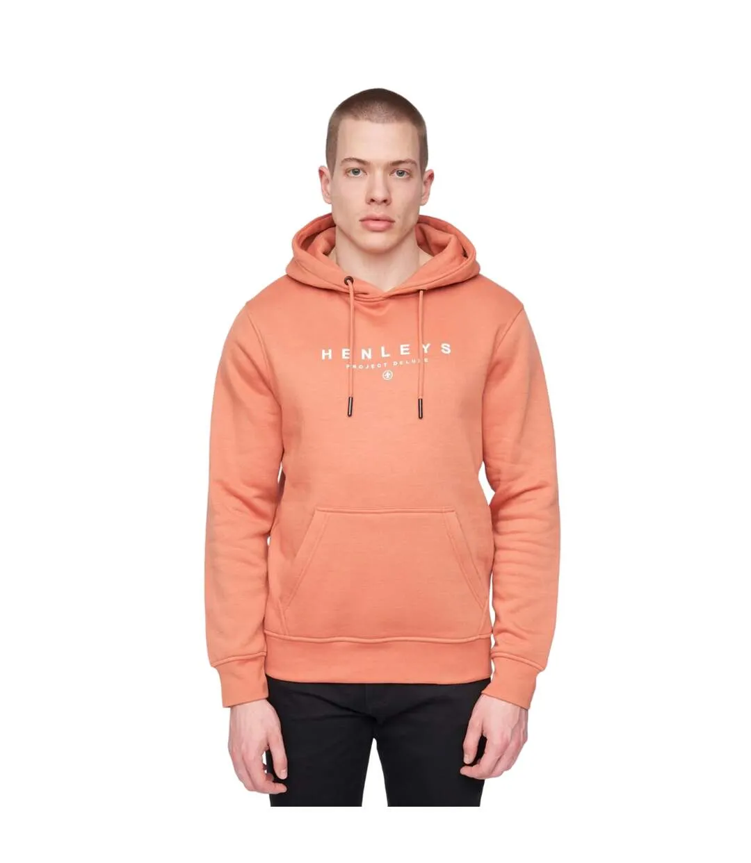 Mens ninesix hoodie brick red Henleys