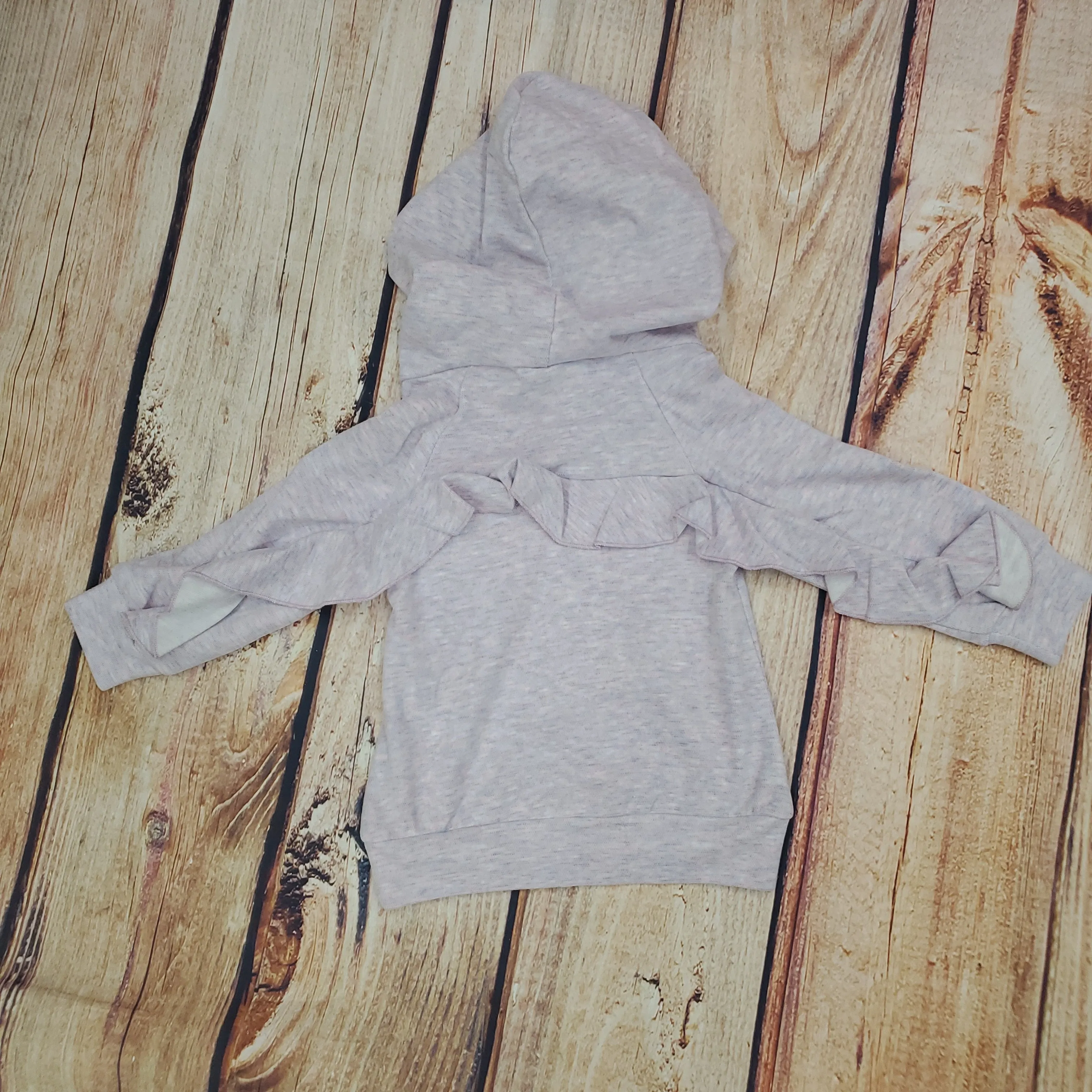 ML Kids Lavender Ruffle Hoodie