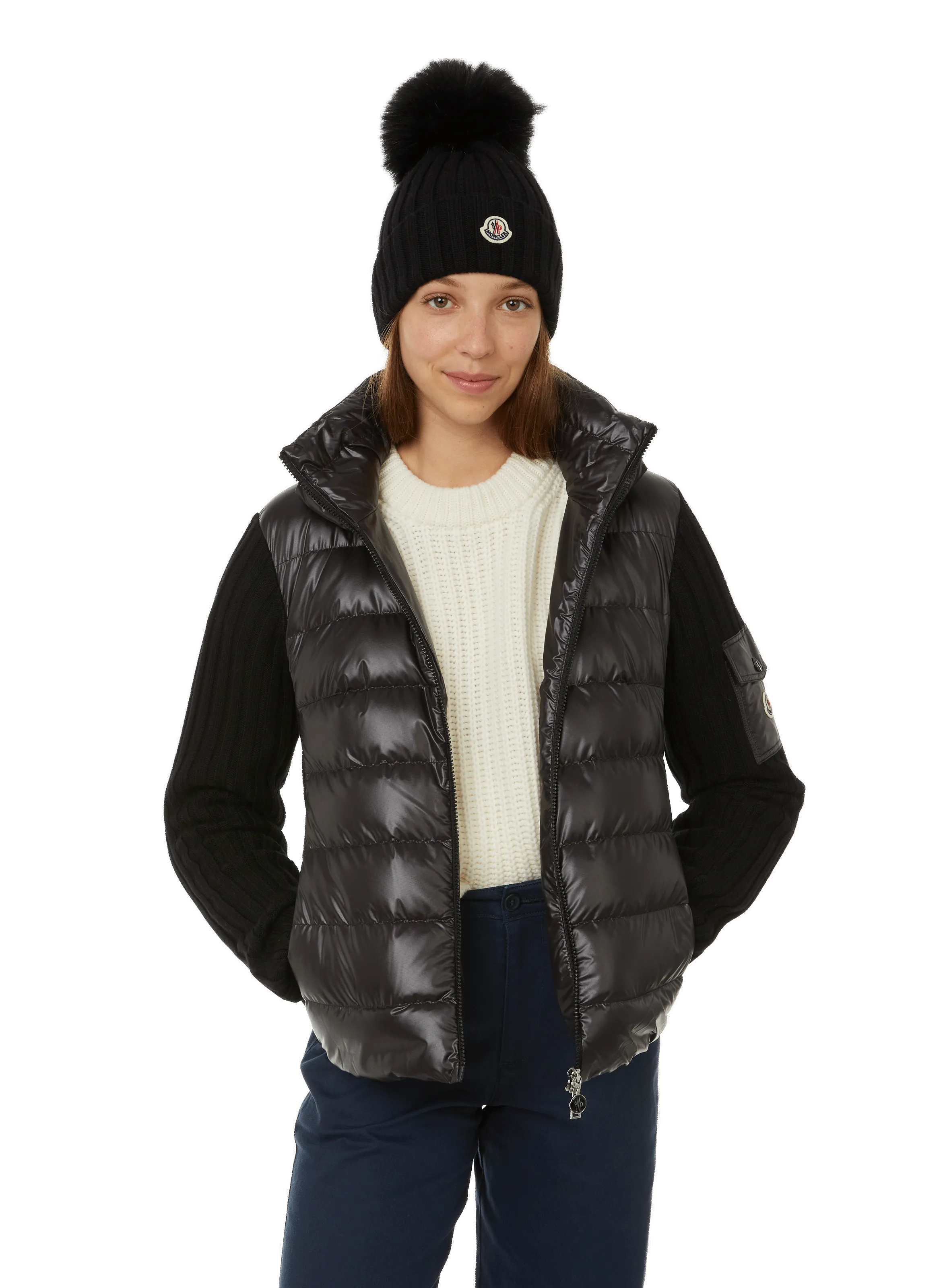 MONCLER  Virgin wool jacket - Black