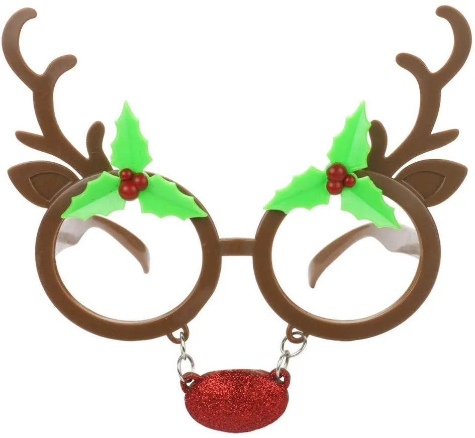 New Beautiful Reindeer Sunglasses for Christmas Decoration