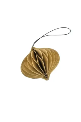 Nordic Rooms - Christmas Ornament - Paper Jewel - 8.5cm - Flaxseed