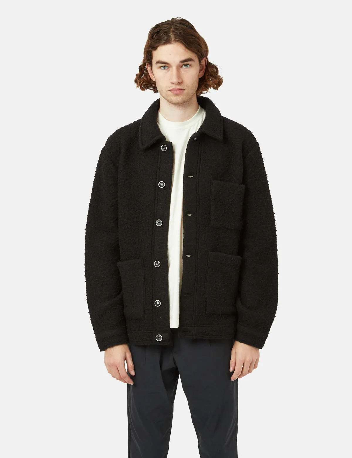 Olav Wool Jacket - Black