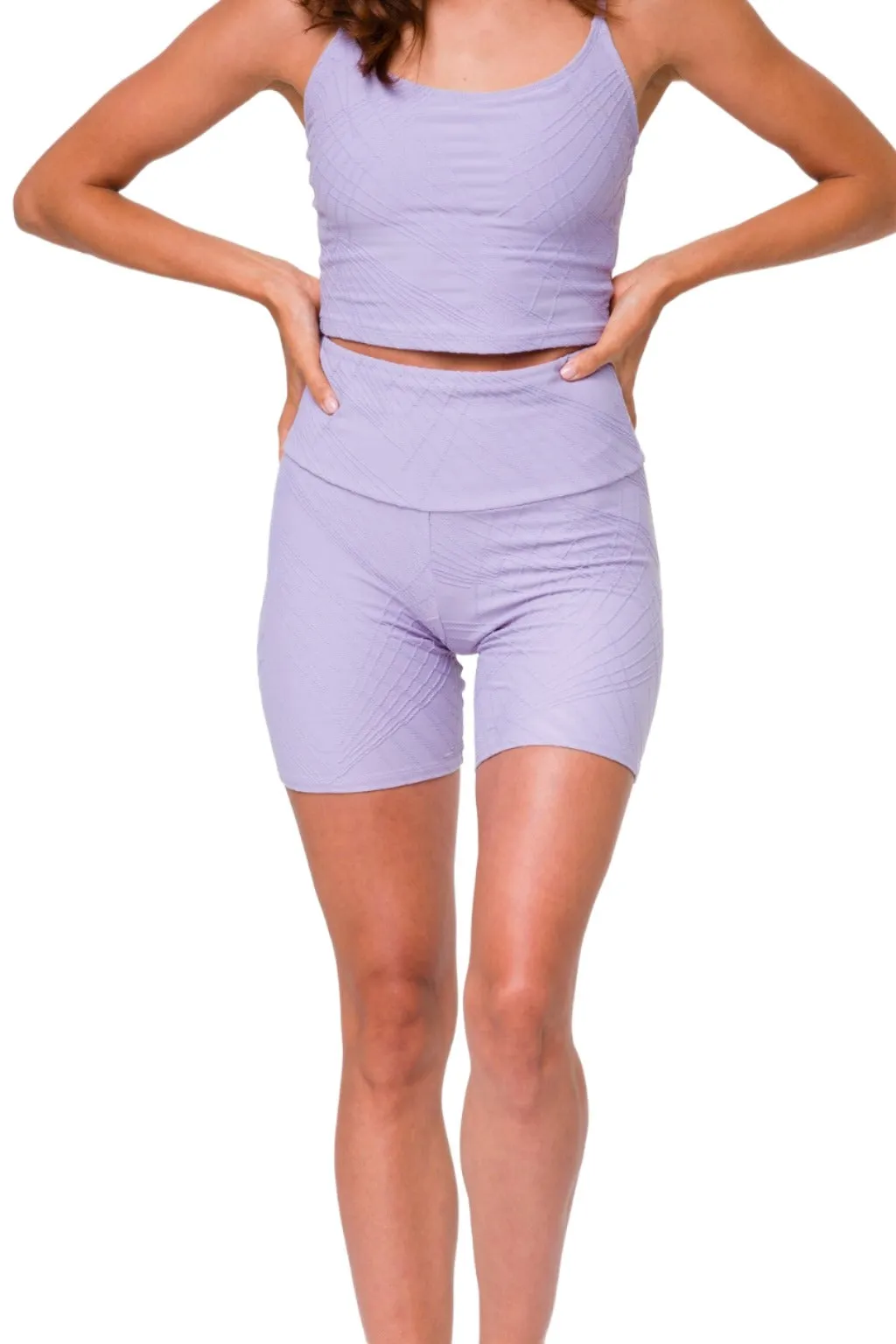 Onzie High Rise Mini Biker Short 2262 Selenite