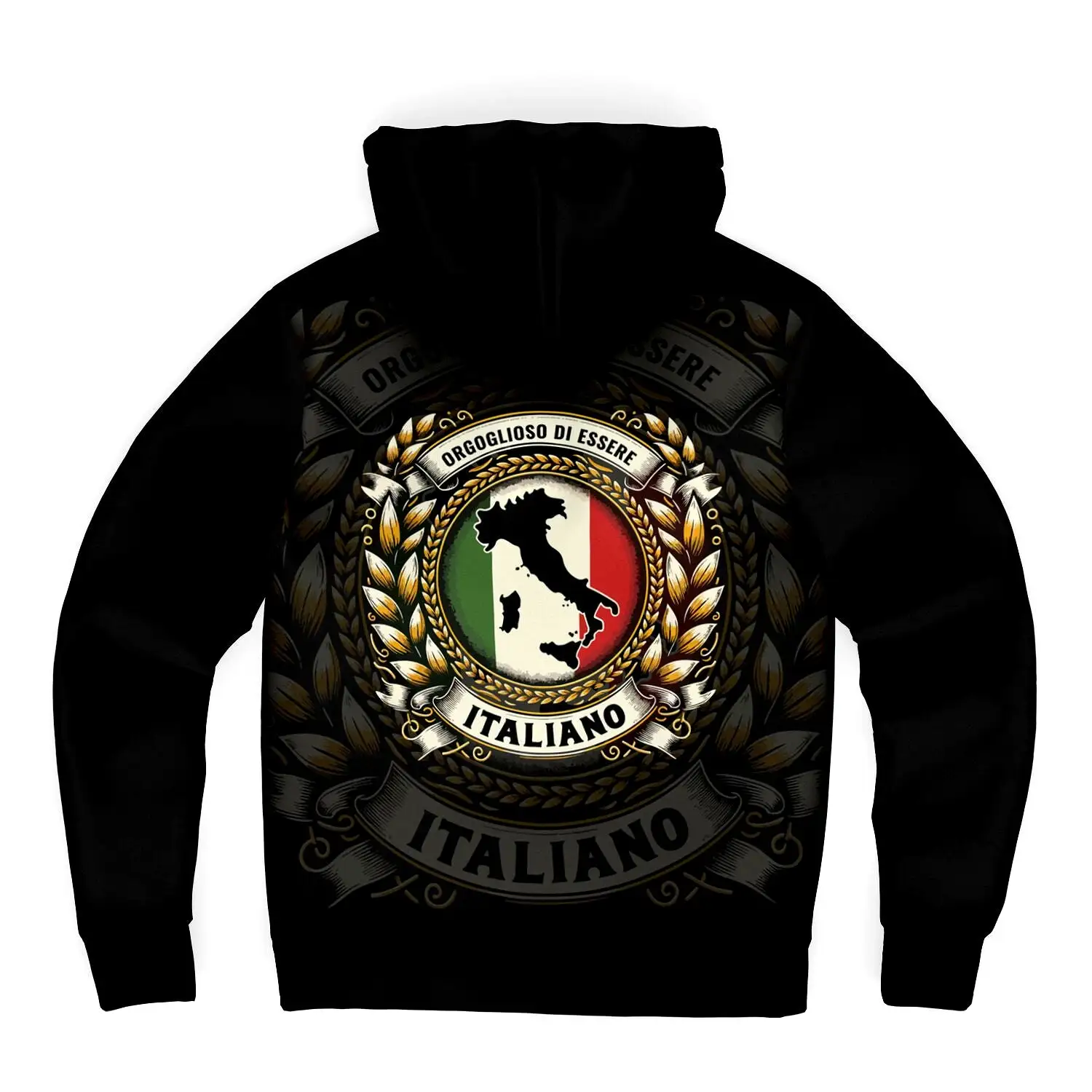 Orgoglioso di Essere Italiano - Microfleece Zip-Up Hoodie