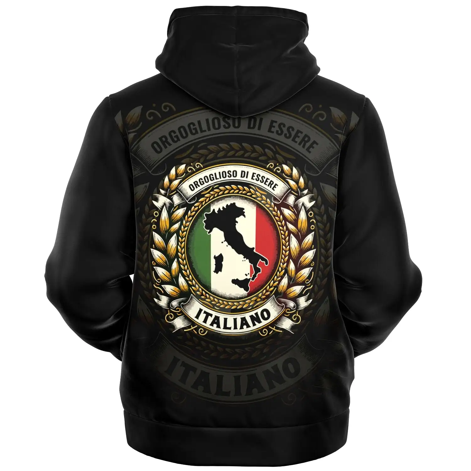 Orgoglioso di Essere Italiano - Microfleece Zip-Up Hoodie