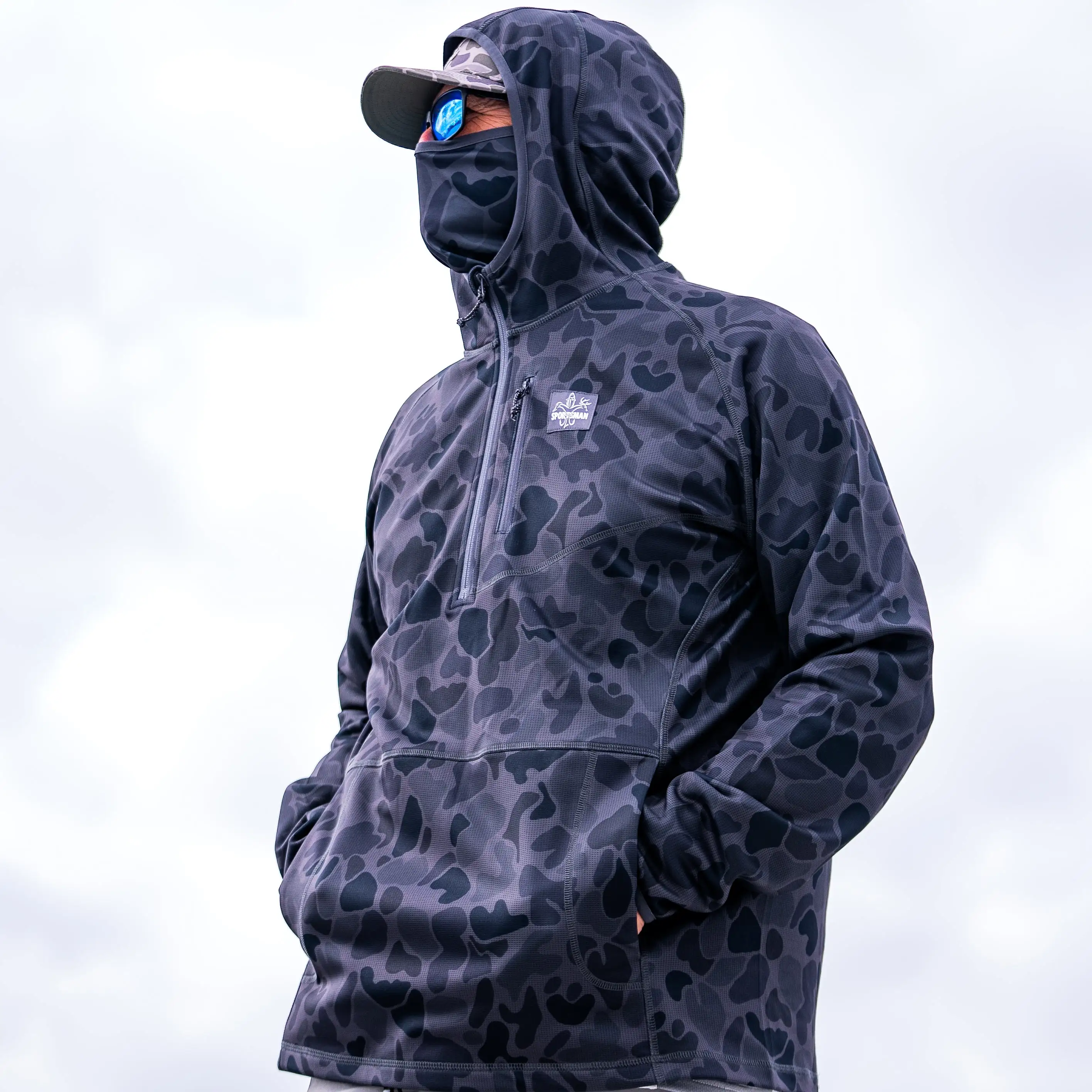 Original Outbound Hoodie: Lightweight Hunting & Fishing Hoodie with Face Mask