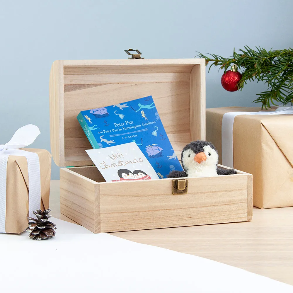 Personalised Christmas Scene Keepsake Chest