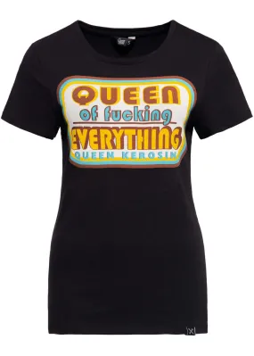 Queen Kerosin Queen of Everything Girly T-Shirt Black