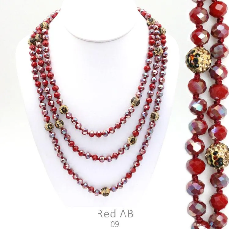 Red Metallic & Leopard Crystal 60