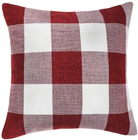 Red White Christmas Buffalo Checkers Plaids Pillow Cover Cushion Decoration