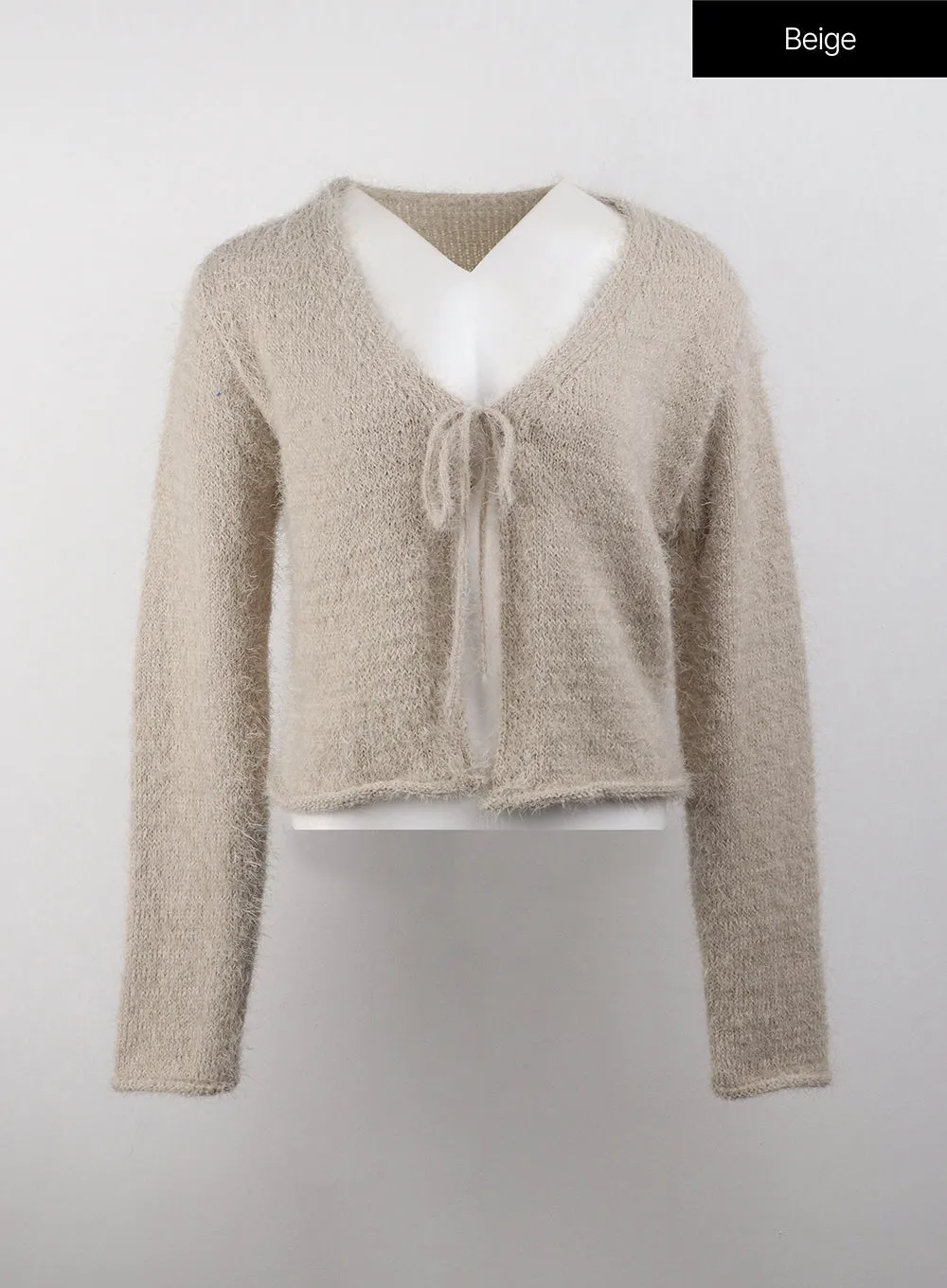 Ribbon Crop Knit Sweater CJ408