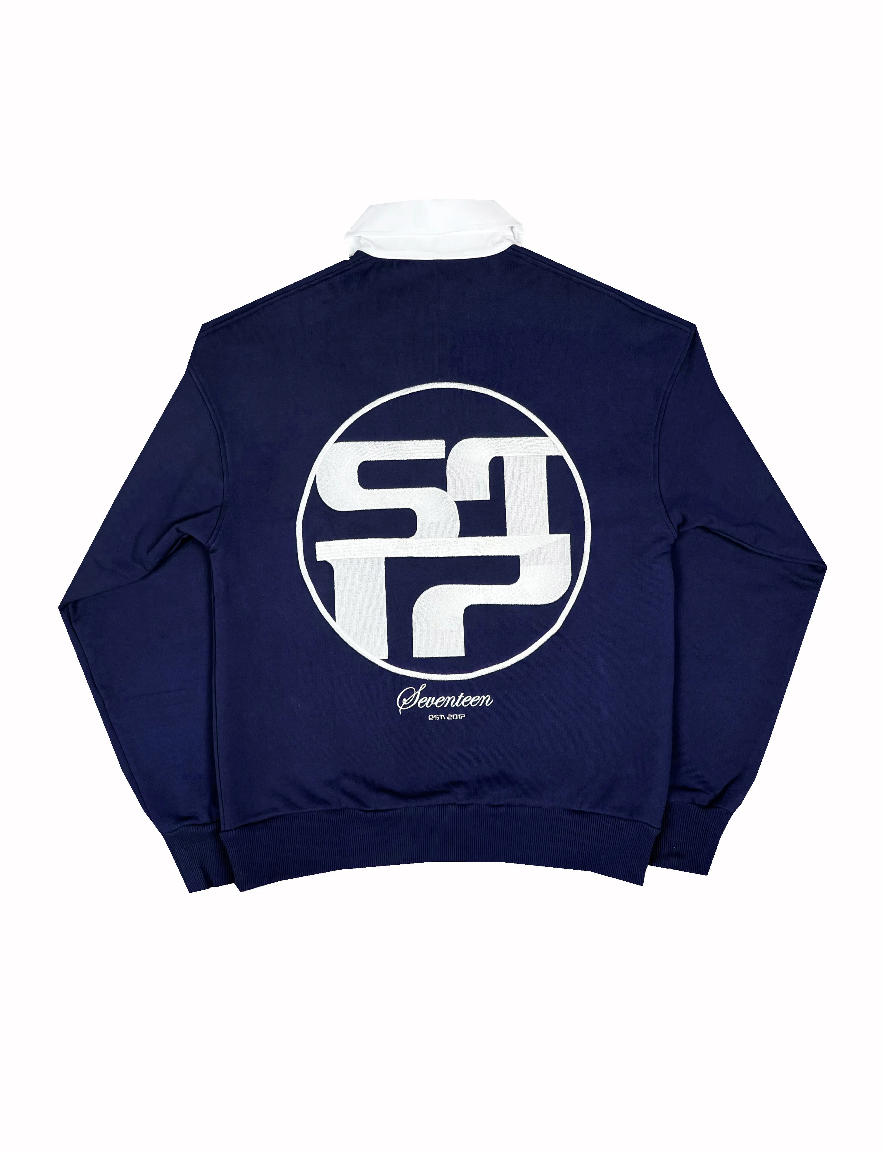 Run17up Athletes Navy Polo Sweater