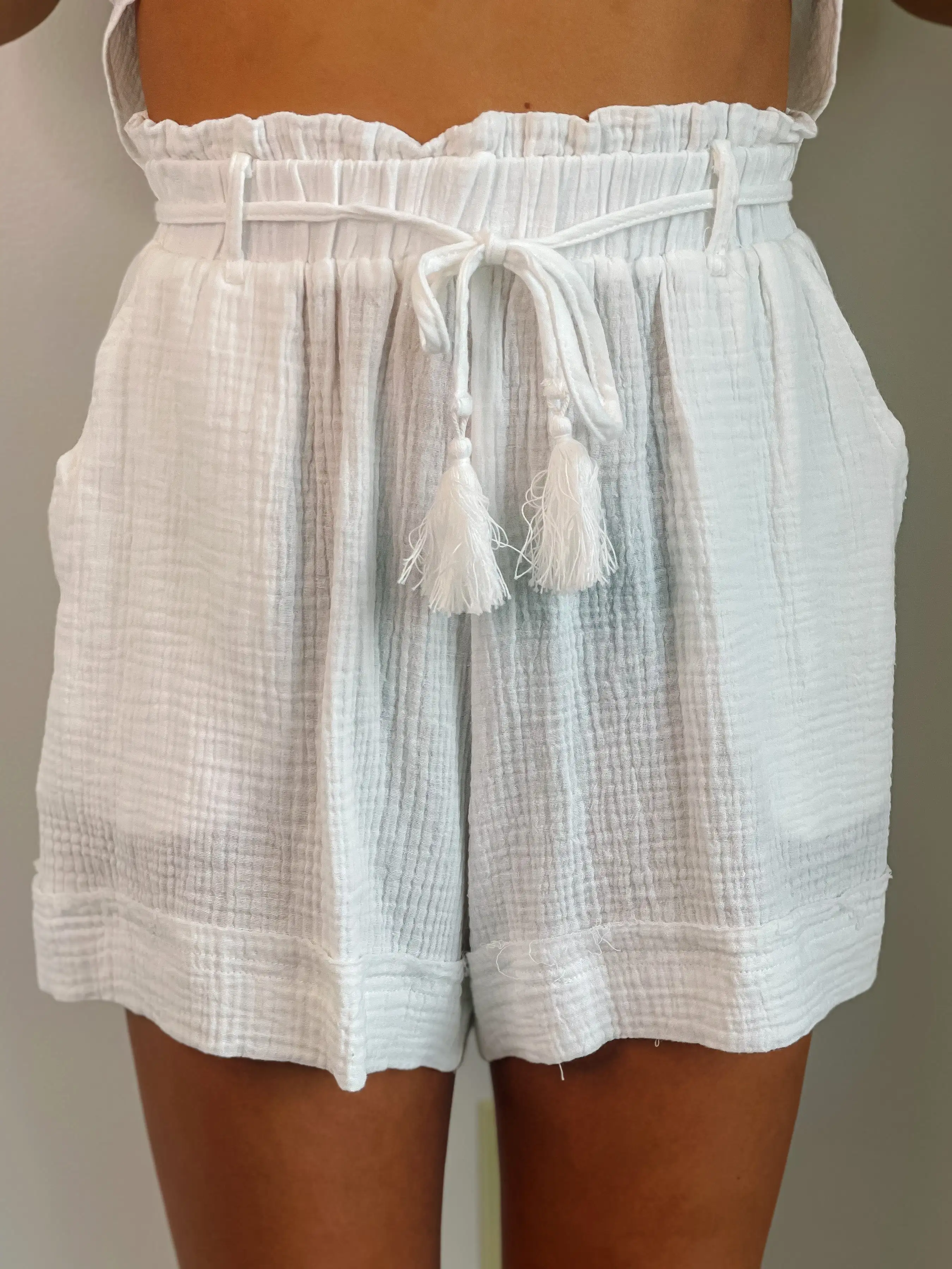 Sasha Gauze High Waist Shorts