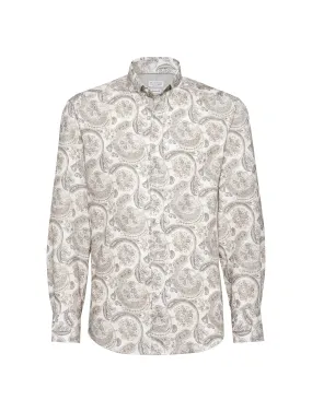 Shirt with paisley print