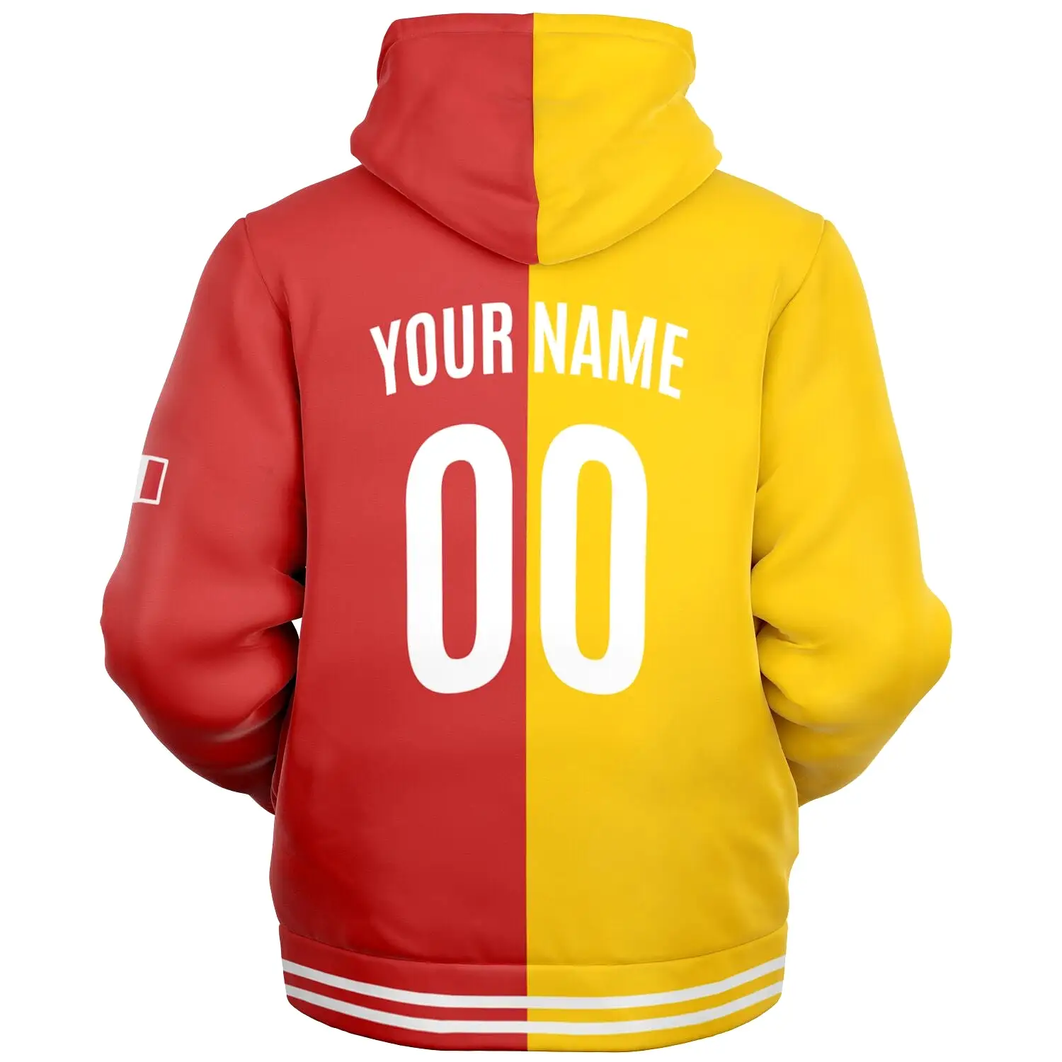 Sicily Microfleece Zip-Up Hoodie - Custom Name + Number