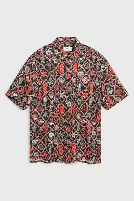 Soulland Jodie Shirt Black AOP