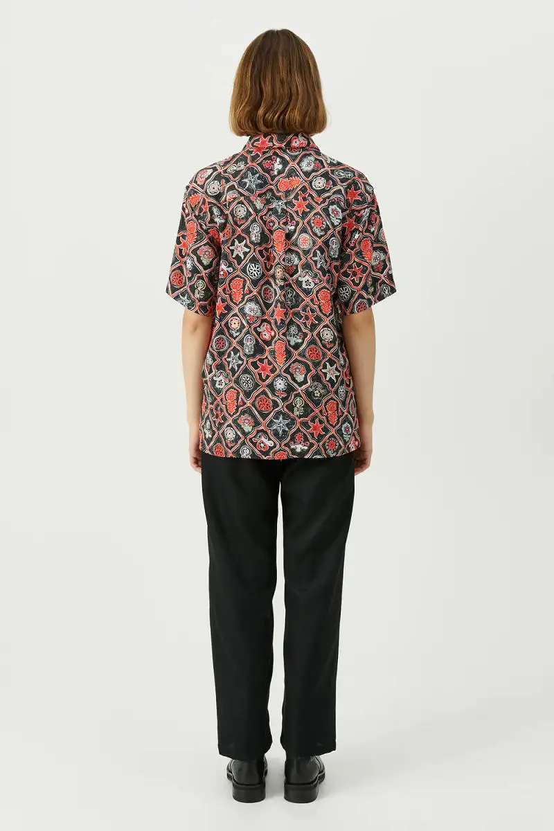 Soulland Jodie Shirt Black AOP