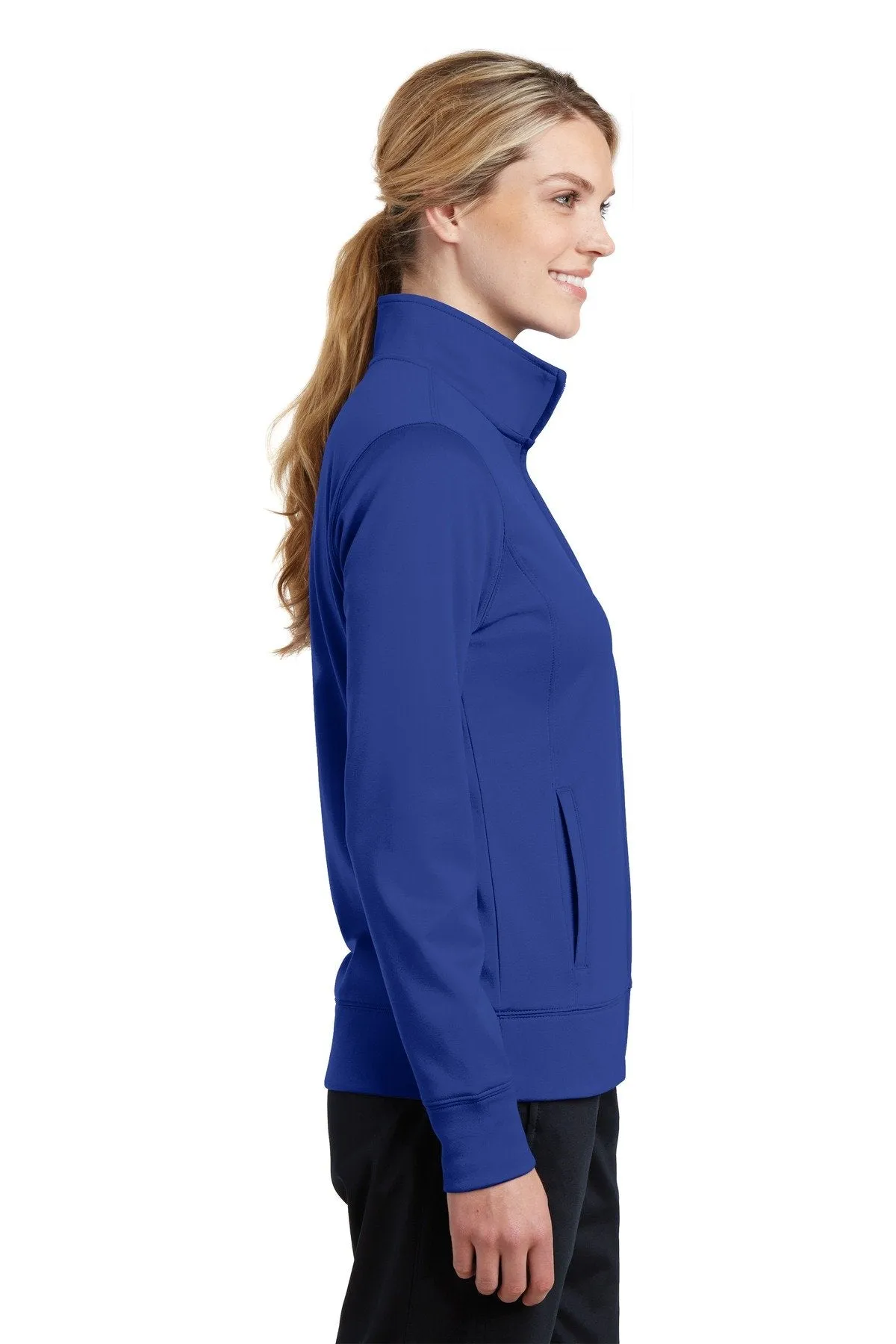 Sport-Tek Ladies Sport-Wick Fleece Full-Zip Jacket LST241 True Royal