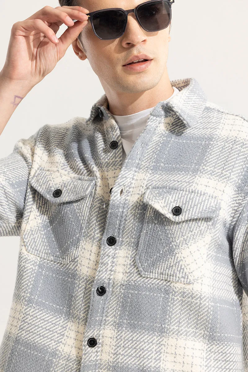 Square Grid Grey Checks Shirt