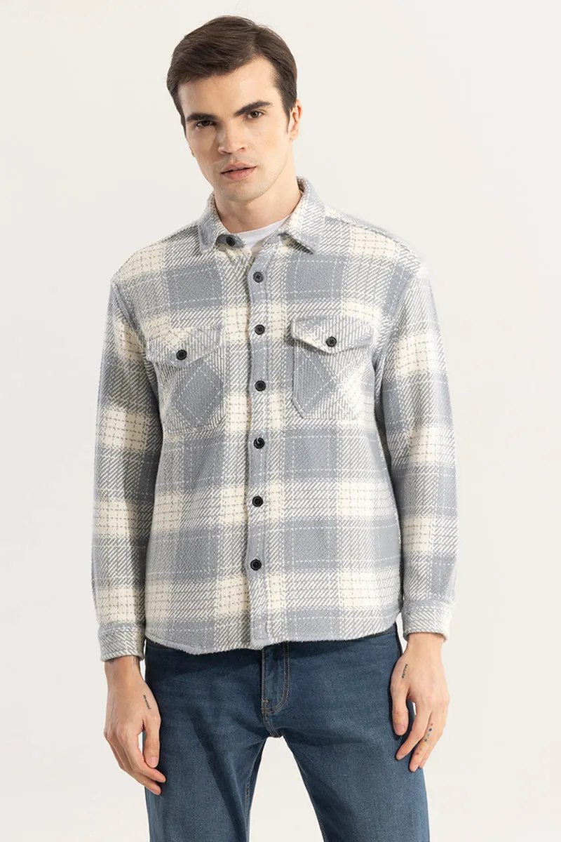 Square Grid Grey Checks Shirt