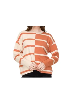 STACCATO OVERSIZED MIRRORED COLORBLOCK SWEATER