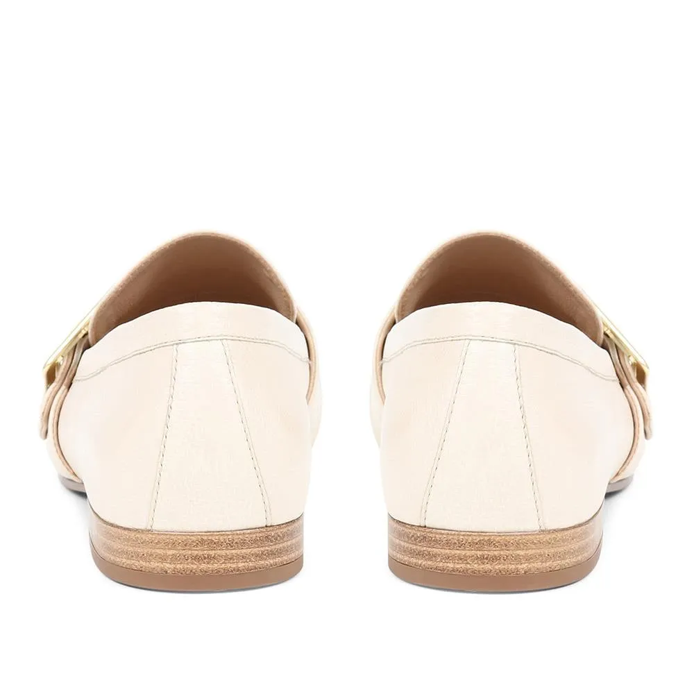 Stefania Leather Slip-On Shoes - STEFANIA / 324 557