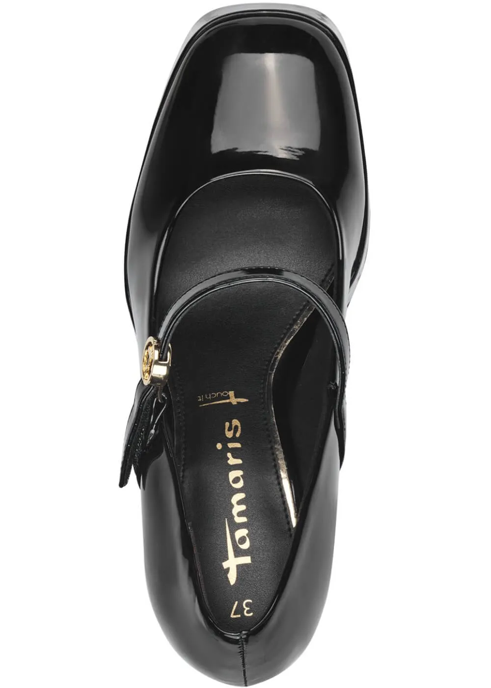 Tamaris Joy Patent Vegan 50's Pumps Black