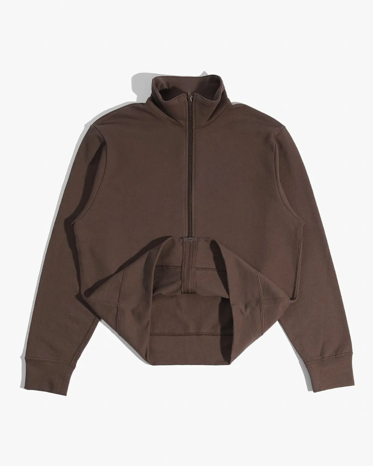 Textured Full Zip Jacket - Bark